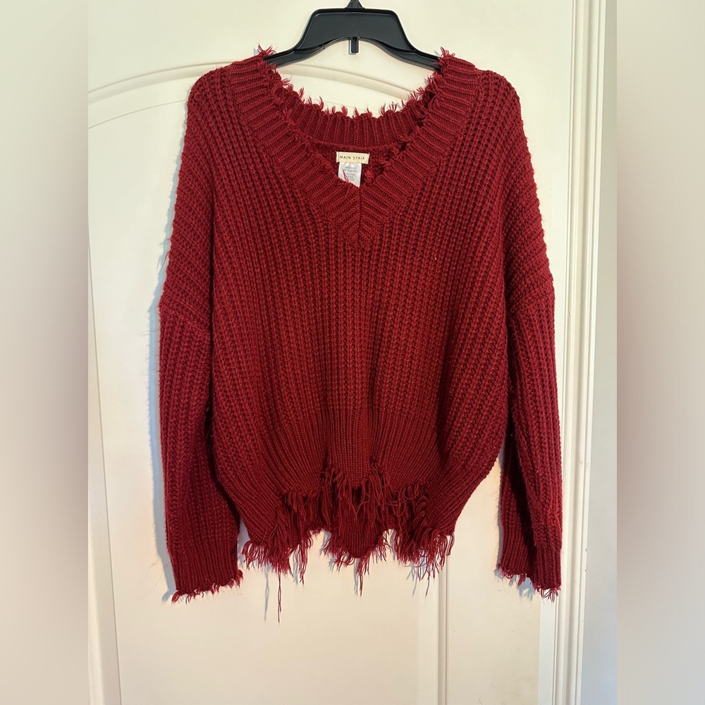 red sweater